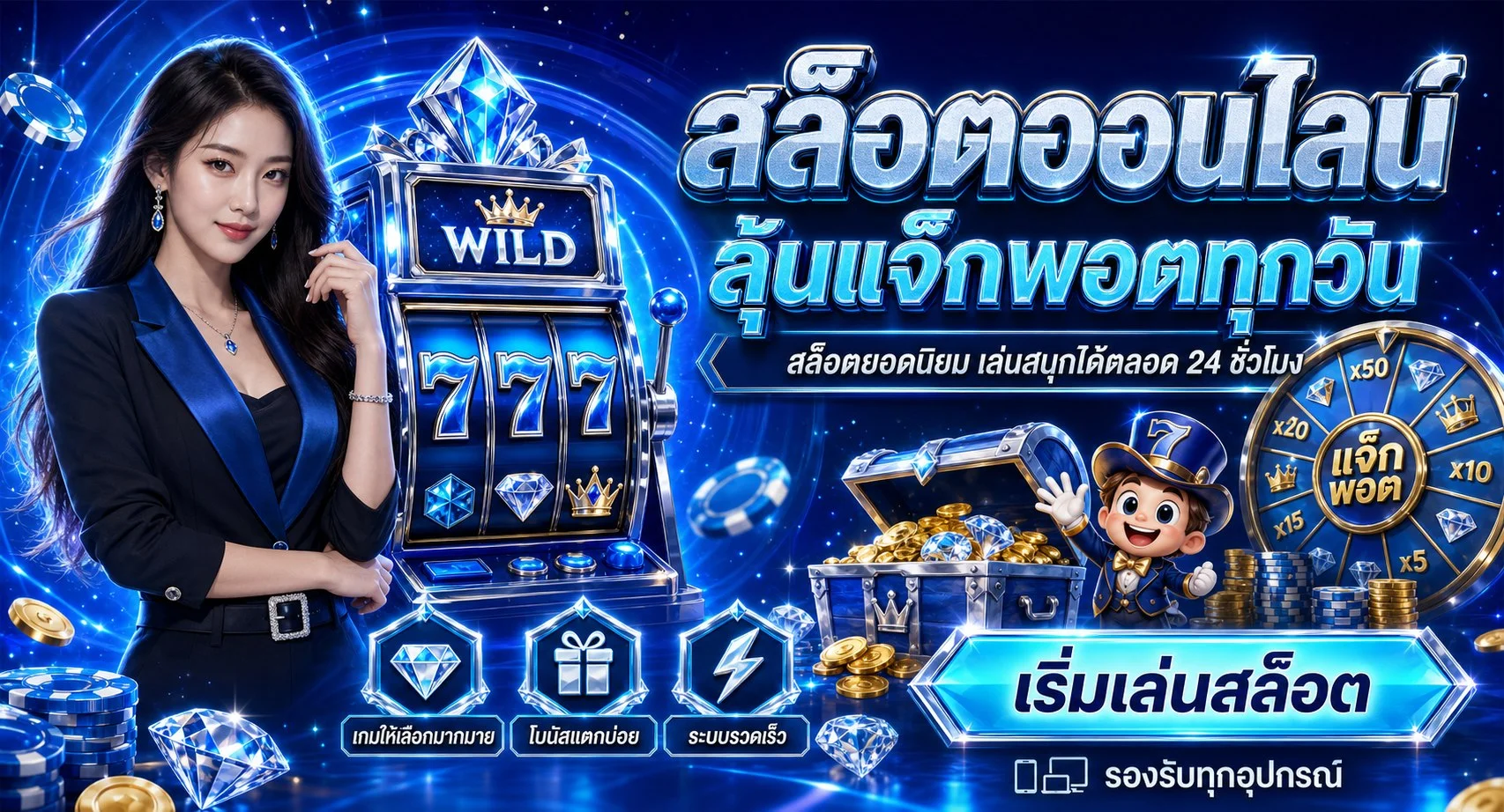 สล็อตออนไลน์ Hyperplus รวมค่ายเกมดัง ฝากถอนไม่มีขั้นต่ำ
